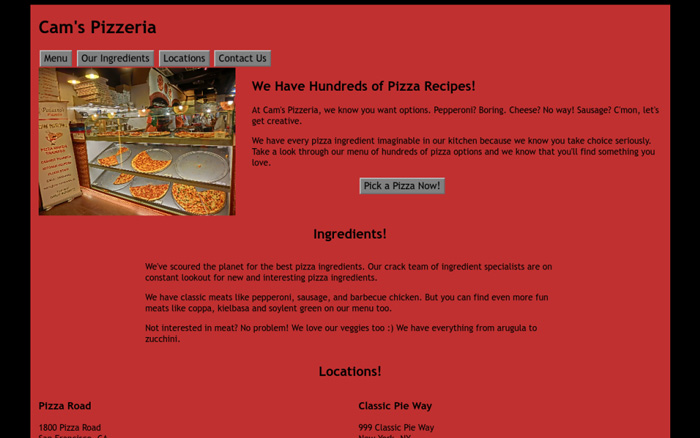 Website Optimization Screenshot